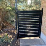 Horizontal Aluminum Fence Gate Installed in Midland