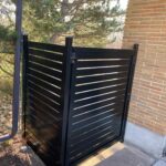 Horizontal Aluminum Fence Installed in Barrie-ON