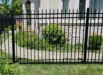 Aluminum Picket-Fencing-Panels Installed in Barrie Ontario