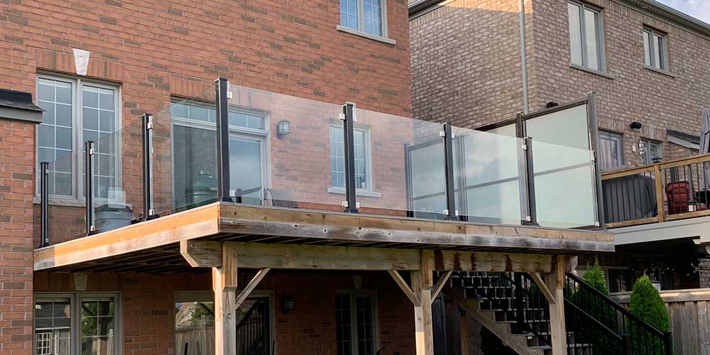 Semi-Aluminum-Glass-Railing Installed in-Oro Station Barrie